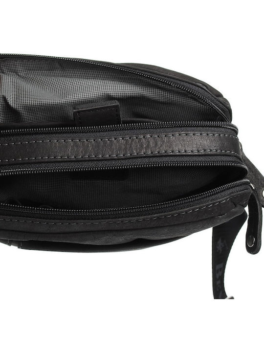 Leather Men's Bag Shoulder / Crossbody Black