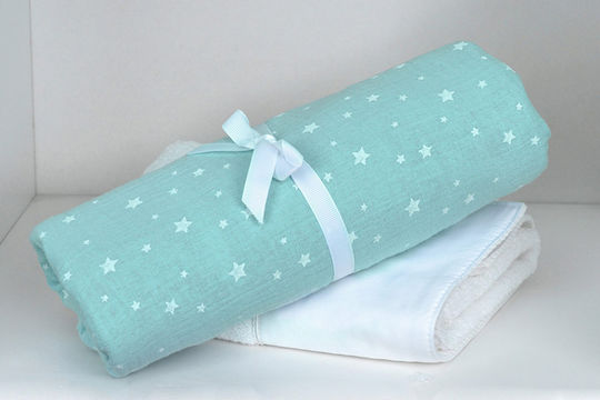 Baby Oliver Baby Bettwäsche-Set Für Krippe Grün 2 Stück