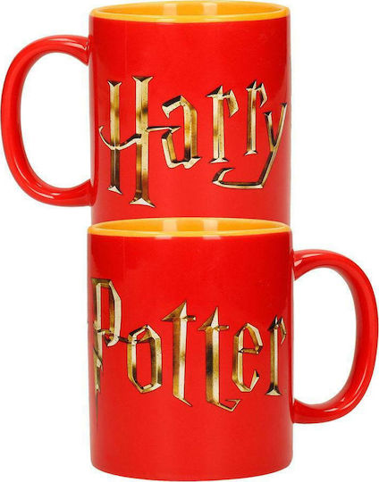 Sd Toys Harry Potter - Logo & Hogwarts Express Cană Ceramică Roșie 330ml 2buc