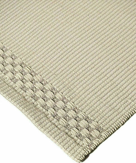 Tapicap Box Border Handgefertigt Teppich Außenbereich Rechteckig Synthetisch,Polyester/Cotton/Leather Cream Rahmen Creme