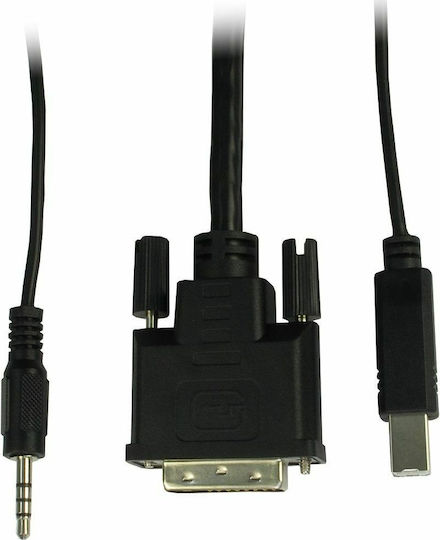 Inter-Tech AS-21DA KVM & Data Switch με Audio / DVI / USB 2.0 / USB-B
