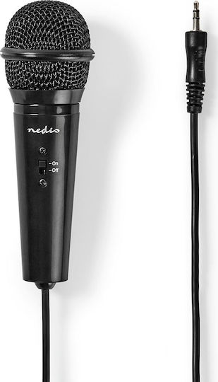 Nedis Mictj100bk Wired Microphone Off Πυκνωτικό Μικρόφωνο 3.5mm Χειρός, Επιτραπέζιο για Φωνητικά
