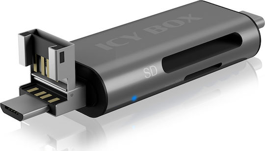 Icy Box Card Reader USB 3.2 micro USB Type-C for /S/D/ /m/i/c/r/o/S/D/ / / / /