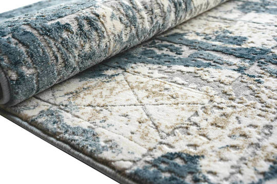 Balsan Modern Bedroom Rug Set Oscar Blue 3 Pieces [8599 80x150cm]