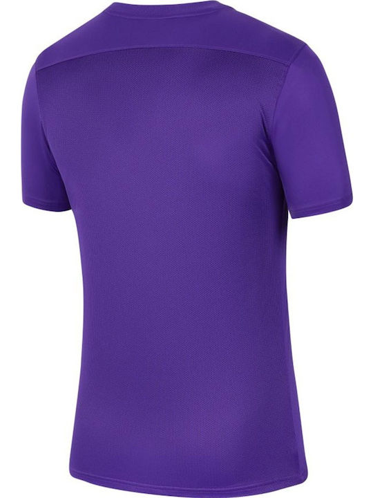 Nike Park VII Ανδρικό Αθλητικό T-shirt Κοντομάνικο Dri-Fit Μωβ