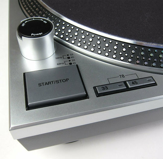 Audio Technica AT-LP120XUSB Πικάπ με Direct Drive και Προενίσχυση Ασημί