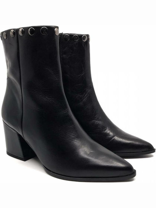 4675 Leather Women's Ankle Boots Black