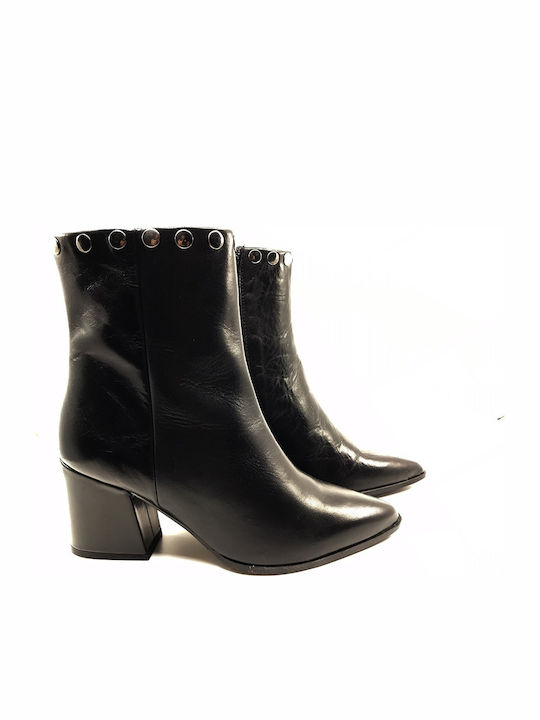 4675 Leather Women's Ankle Boots Black