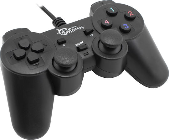 White Shark Hunter Ενσύρματο Gamepad για PC Μαύρο