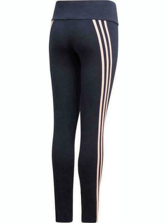 Adidas Kinder Leggings Lang Blau Performance 3-Stripes