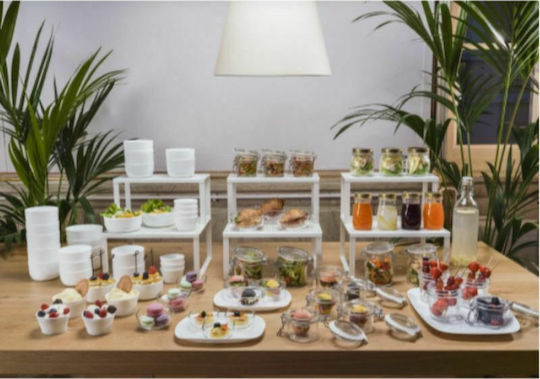 Bormioli Rocco Buffet Bol de Servire Rotund din Porțelan Alb cu Diametru 12.1buc
