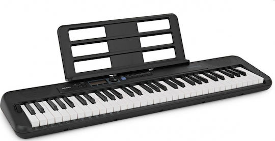 Casio Keyboard CT-S300 Bundle 2 with 61 Dynamic Keys with Stand Black Bundle 2