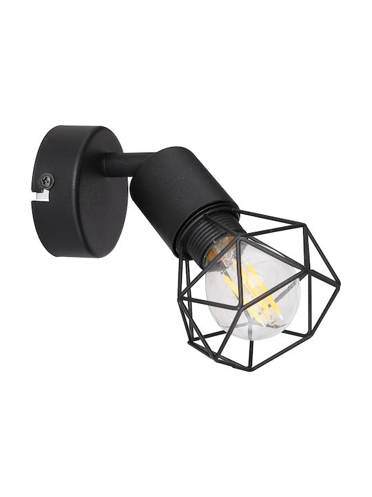 Globo Lighting Xara I Modern Wall Lamp with Socket E14 Black