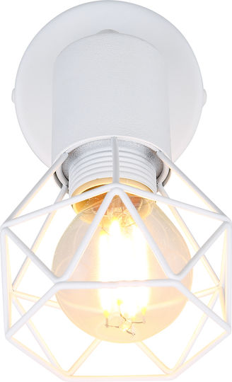 Globo Lighting Xara I Μοντέρνο Φωτιστικό Τοίχου με Ντουί E14 Λευκό 13x12.5εκ.
