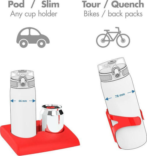 Ion8 Auslaufsichere Edelstahl-Trinkflasche BPA-frei 500 ml Marineblau mit Mundstück