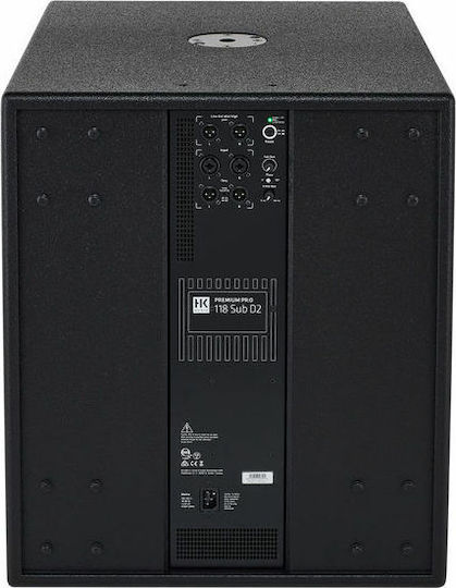 HK Audio PR:O 118 Sub D2 Autoîntăritor Subwoofer PA 1200W 18" 53x64x62cm.