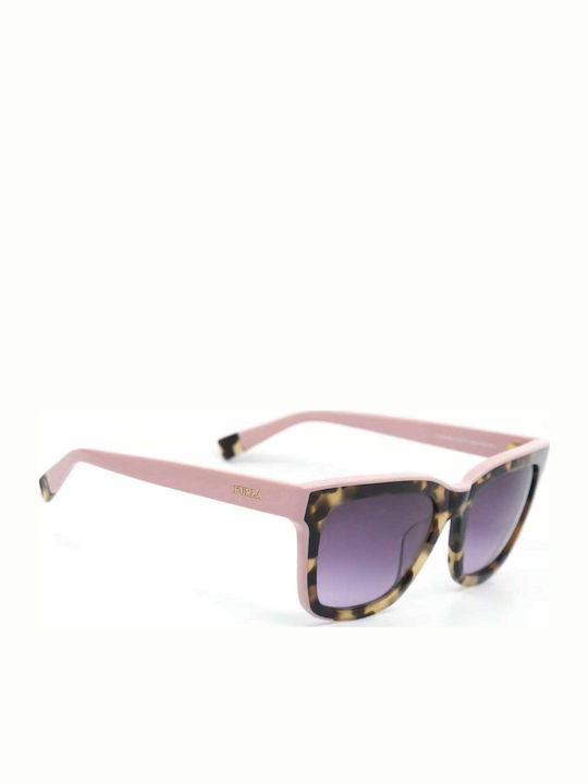 Furla Women's Sunglasses with Brown Tartaruga Plastic Frame and Brown Gradient Lens SFU069 0816