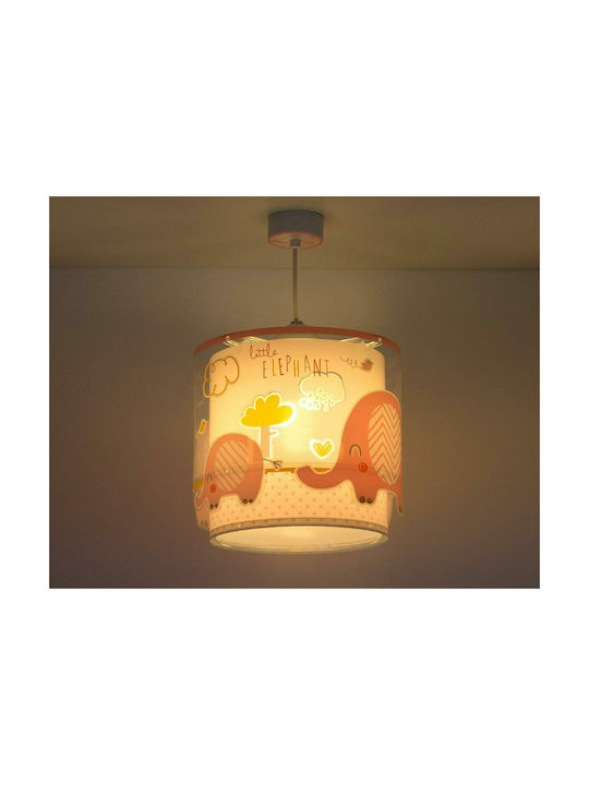 Ango Little Elephant Μονόφωτο Παιδικό Φωτιστικό Κρεμαστό από Πλαστικό 23W με Υποδοχή E27 Pink