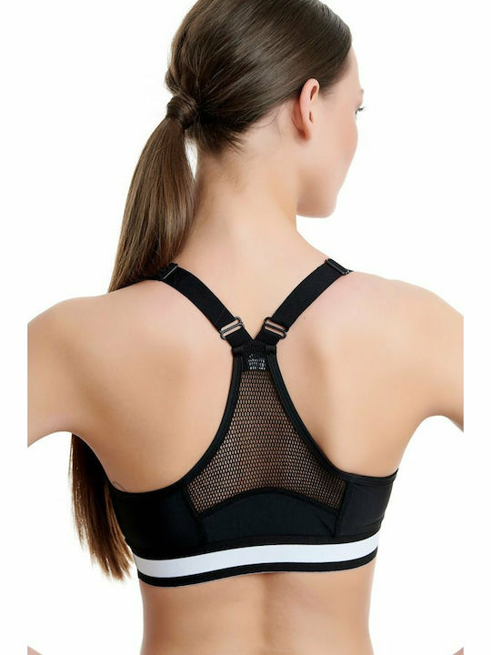 BodyTalk Red Label 1202-905024 Women's Sports Bra without Padding Black 1202-905024-00100