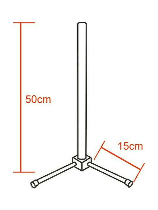 GloboStar LED Φωτιστικό Δαπέδου Υ50xΜ3εκ. με Ψυχρό Λευκό Φως 140lm Μαύρο