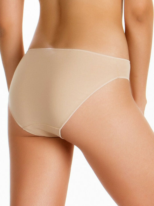 Invisible Βαμβακερά Women's Slip 3Pack Beige