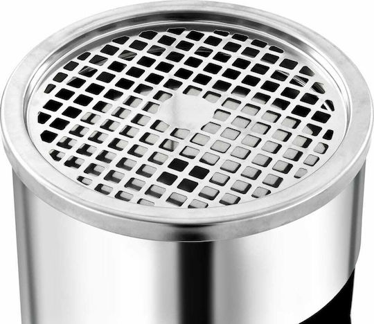 vidaXL Metallic Waste Bin 26lt Wall mounted Inox