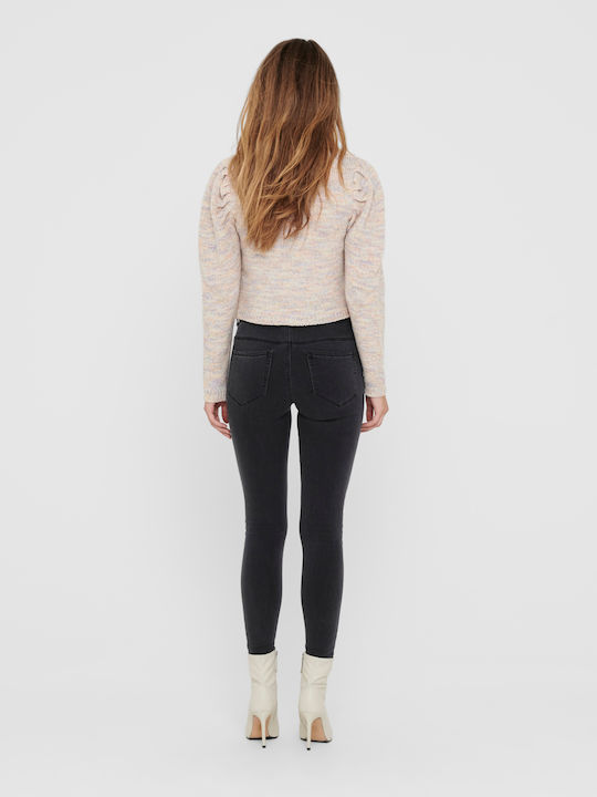 Only Women's Long Sleeve Crop Sweater Beige