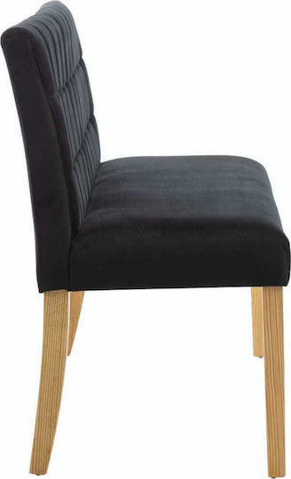 Doppelsitzer Sofa Schwarz 140x56x86cm