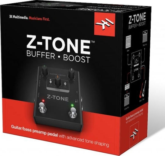 IK Multimedia Z-TONE Boost Педал Буфер Електрическа китара и Електрически бас