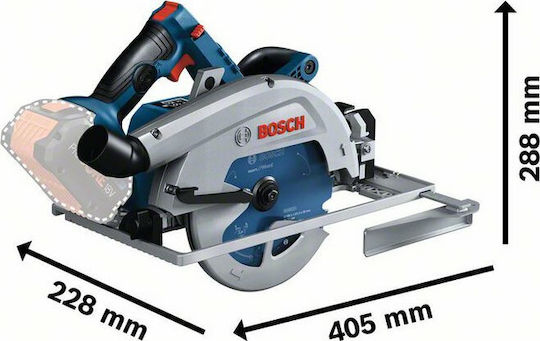 Bosch GKS 18V-68 GC Δισκοπρίονο Brushless 18V Solo με Σύστημα Αναρρόφησης