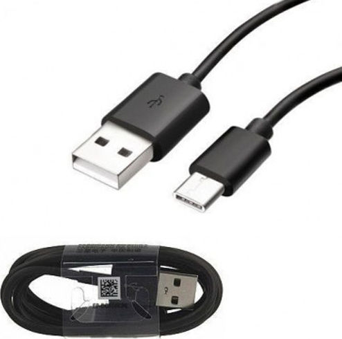 Samsung USB 2.0 Cable USB-C male - USB-A 100W PD Μαύρο 0.8m EP-DR140ABE Bulk