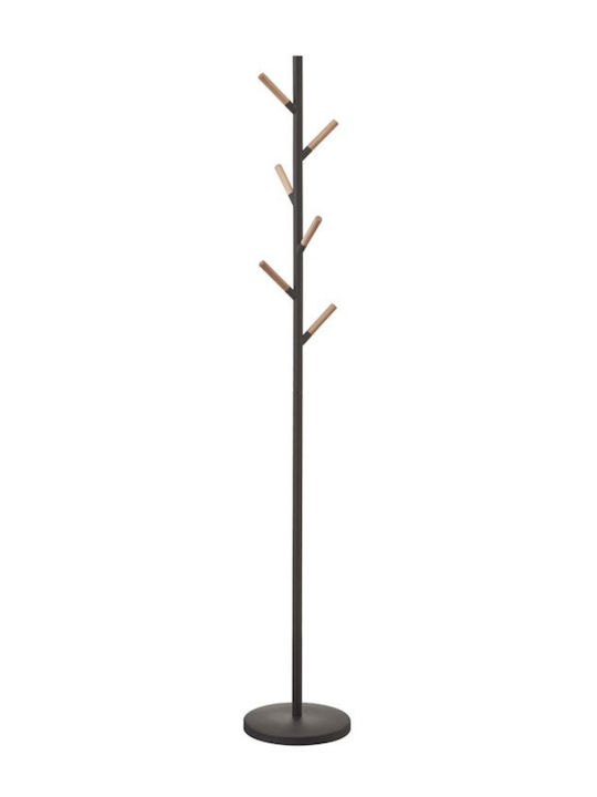 Yamazaki Metallic Coat Rack Black 28x28x177cm