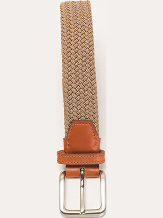 Еластична Мъжки Колан Knitted Beige/Brown