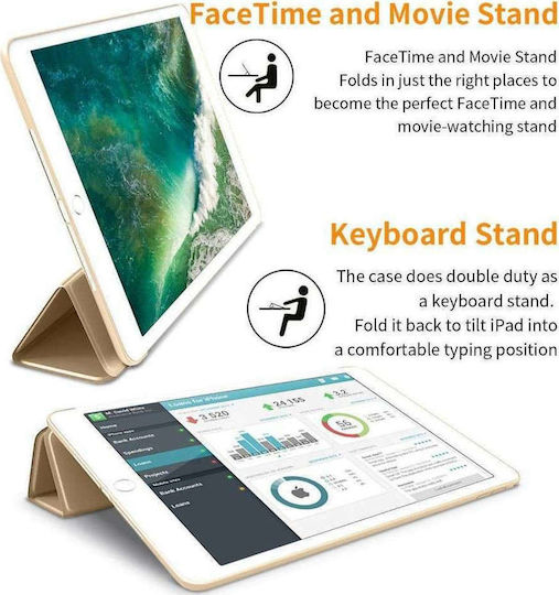 Slim Smart Cover Flip Cover Χρυσή (iPad Air 2)