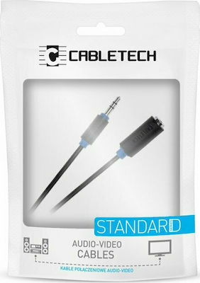 Cabletech Καλώδιο 3.5mm male - 3.5mm female Μαύρο 10m (DM-3951-10)