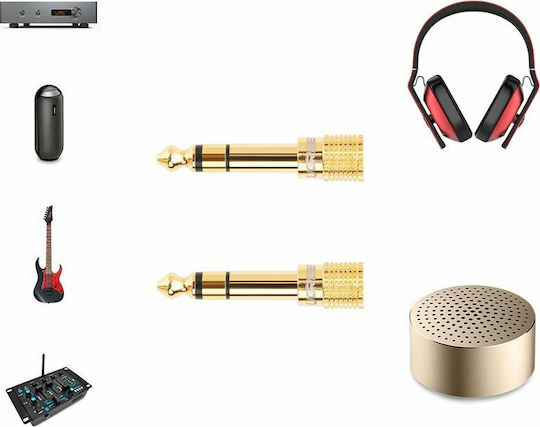 Ugreen Converter 6.3mm male to 3.5mm female Gold 1pcs 20503