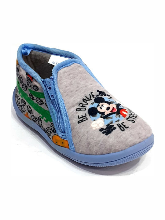 Παντόφλες Μποτάκια Γκρι Mickey