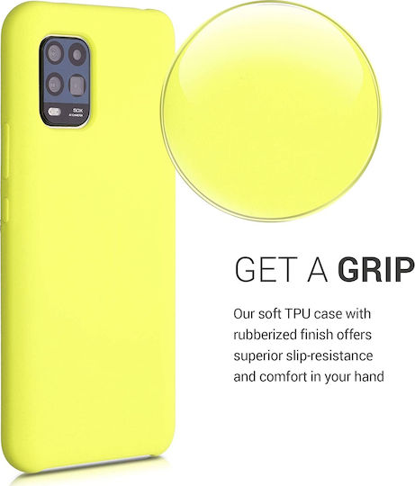 KWmobile Soft Flexible Rubber Back Cover Silicone Yellow (Xiaomi Mi 10 Lite)