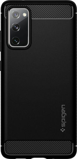 Spigen Rugged Armor Back Cover Σιλικόνης 2mm Μαύρο (Galaxy S20 FE)