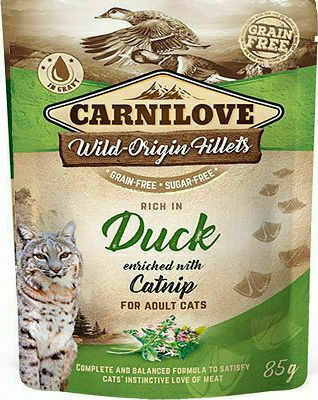 Brit Pouches Wet Food for Adult Cats In Pouch with Duck Pheasant enriched with Raspberry Leaf 1pc 85gr