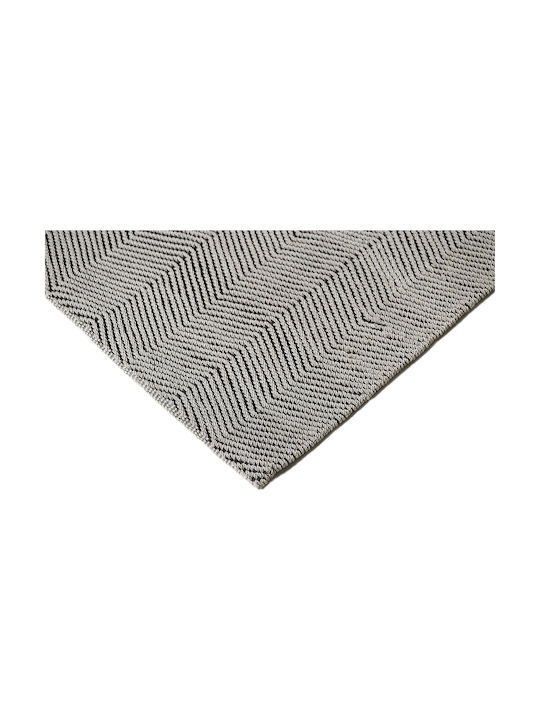 Tapicap Herringbone Lucrat manual Covor Rectangular Gri