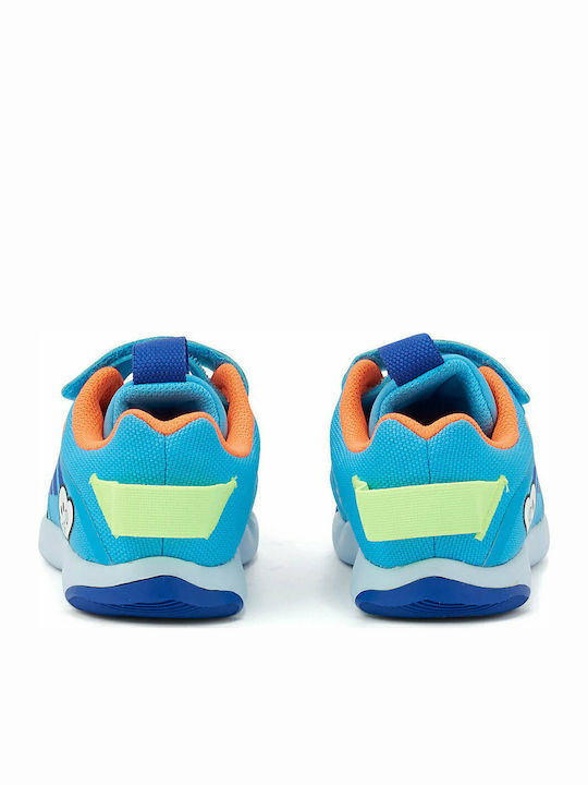 ActivePlay Cleofus Kids Sneakers with Scratch Signal Cyan / Royal Blue / Signal Orange