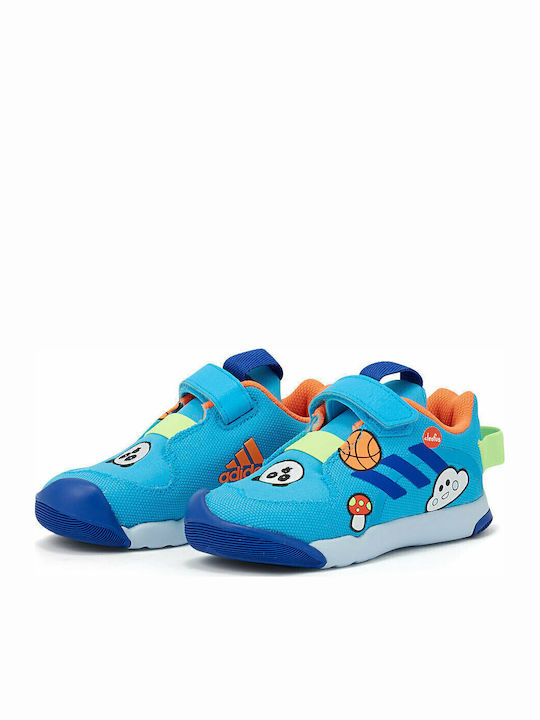 ActivePlay Cleofus Kids Sneakers with Scratch Signal Cyan / Royal Blue / Signal Orange