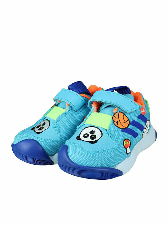 ActivePlay Cleofus Kids Sneakers with Scratch Signal Cyan / Royal Blue / Signal Orange