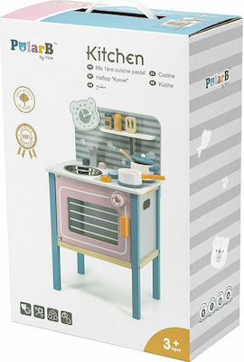 Viga Toys Kids Kitchen Ξύλινη Κουζίνα made of Wood 68 cm. 44027