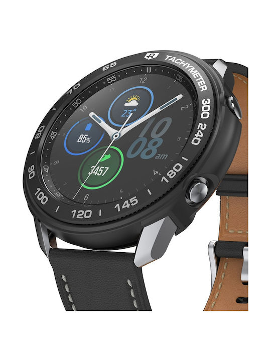 Ringke Air Sports & Bezel Styling Silicone Case in Black color for Galaxy Watch 3 45mm