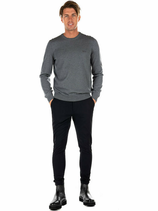 Hugo Boss Herren Langarm-Pullover Gray