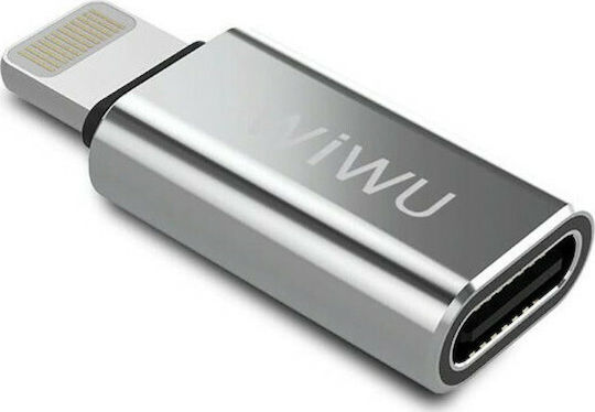 Wiwu Z600 Convertor USB-C masculin în USB-A feminin Argintiu 1buc
