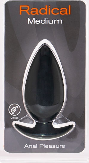 Seven Creations Radical Medium Πρωκτική Σφήνα Medium Μαύρη 10cm