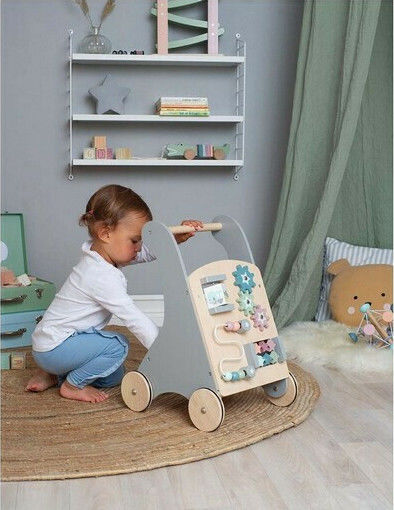 Jabadabado Baby Push Walker for 18+ Months Beige